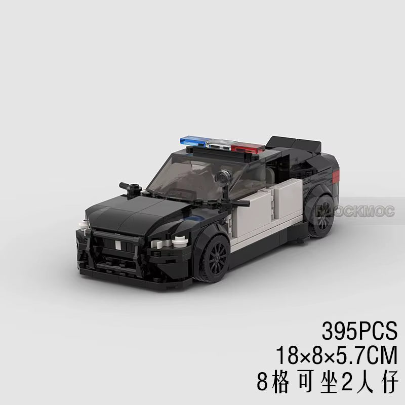 MOC Bricks M5 City Vehicle Speed Champions SWAT Police Cars Patrol Sets Racing Model Building Blocks Technique Kid Toys Boy Gift