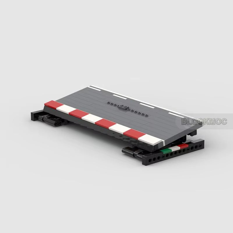 Parking Lot Technical Speed Champions Sports Car Stand Speed 8 Car Display Stand Parking Space Set Building Blocks Toys