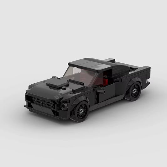 MOC Bricks Mustang Car Racing Model Speed Champions Super Race F1 Classical Vehicle Technical Building Block Toys City Gift