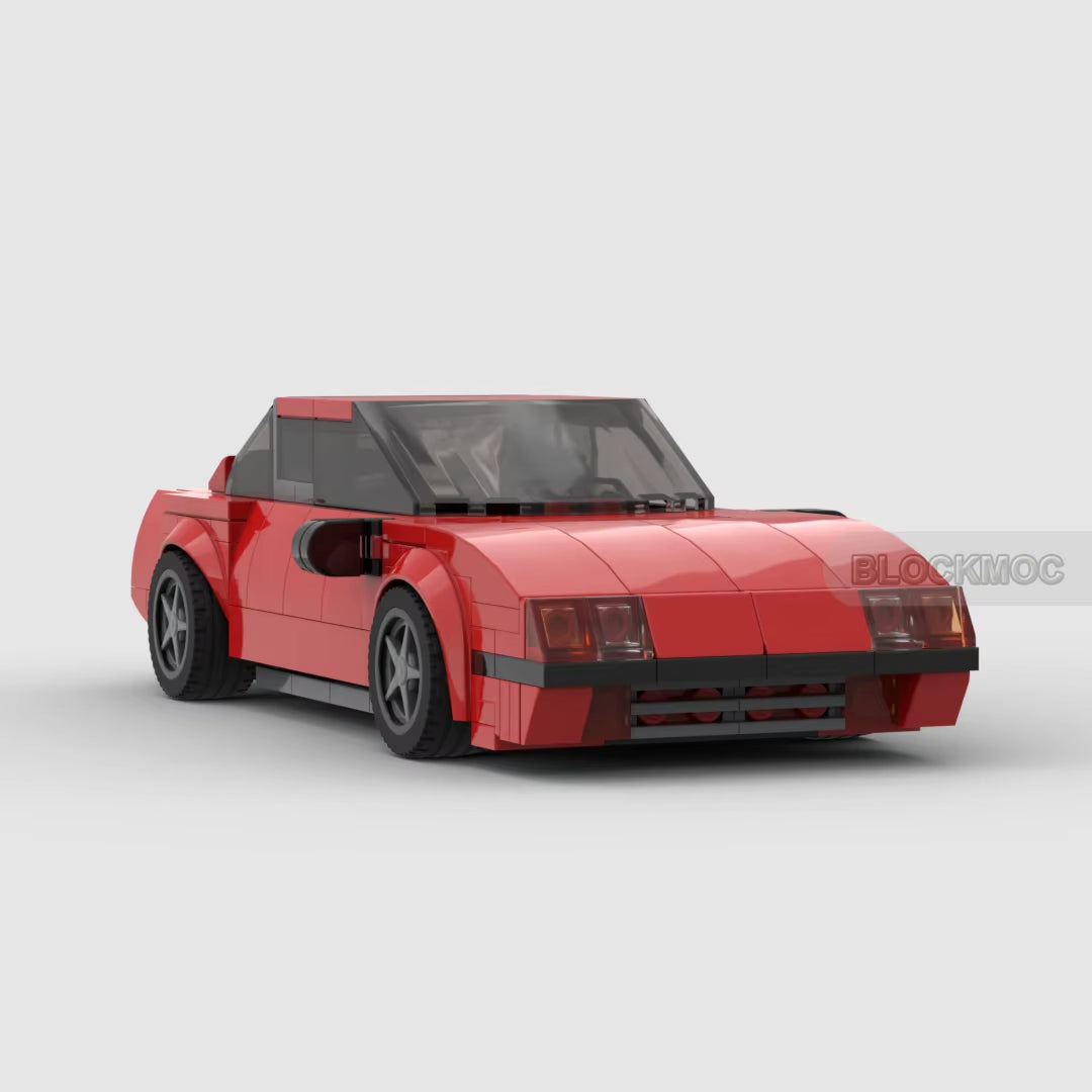 MOC Ferraried F400 Racing Sports Car Vehicle Speed Champion Racer Building Blocks Brick Creative Garage Toys for Boys Gifts