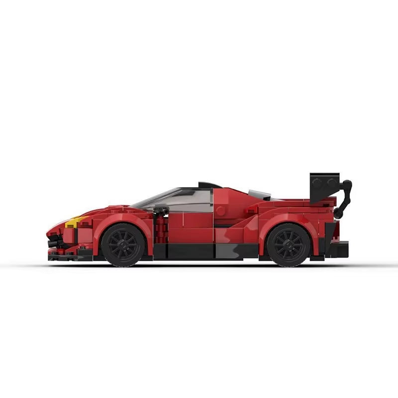 MOC Bricks 367Pcs F8 Tributo Technical Car Speed Champion Racer Building Block Sports Supercar World Famous Vehicle Model Kids