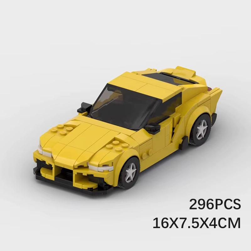 2024 New Products MOC Bricks Supra GR Racing Car Supercar Racer Champion Building Blocks Vehicle Creative Toys Children'S Gifts