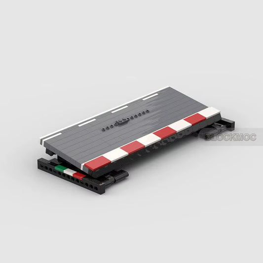 Parking Lot Technical Speed Champions Sports Car Stand Speed 8 Car Display Stand Parking Space Set Building Blocks Toys