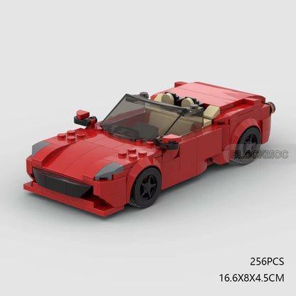 MOC California Speed Champions Sports Cars Building Blocks Bricks Set Kids Toys Gifts for Boys & Girls