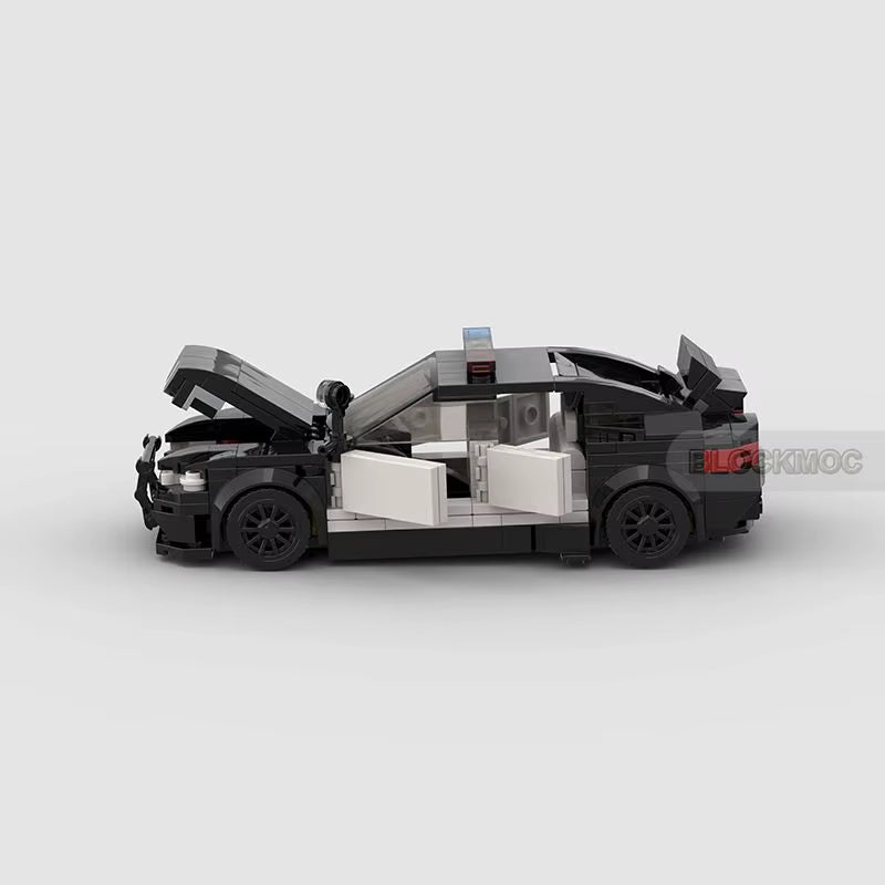 MOC Bricks M5 City Vehicle Speed Champions SWAT Police Cars Patrol Sets Racing Model Building Blocks Technique Kid Toys Boy Gift