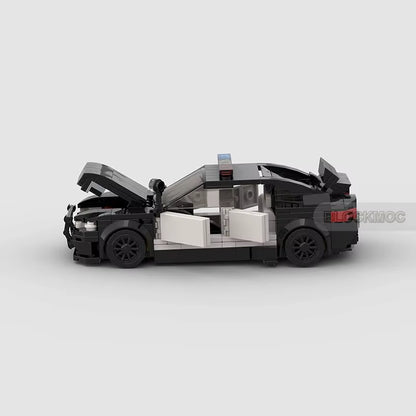 MOC Bricks M5 City Vehicle Speed Champions SWAT Police Cars Patrol Sets Racing Model Building Blocks Technique Kid Toys Boy Gift