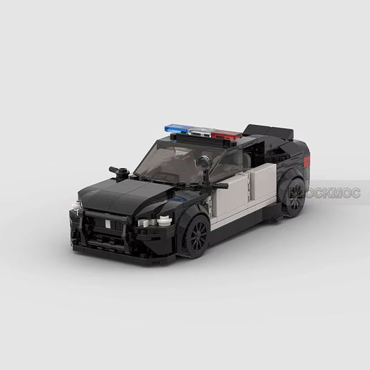 MOC Bricks M5 City Vehicle Speed Champions SWAT Police Cars Patrol Sets Racing Model Building Blocks Technique Kid Toys Boy Gift