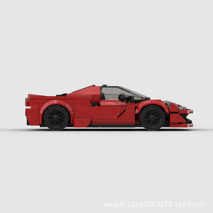 MOC Building Block Racing Supercar Car Desktop Decoration Model Supercar Creative Garage Boy Toy Gifts