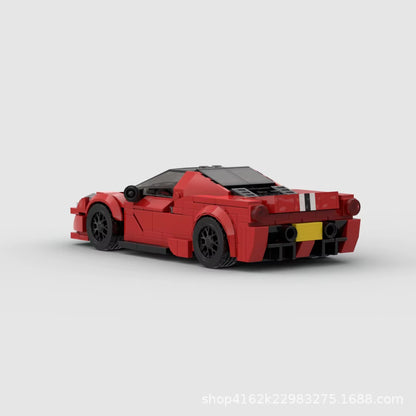 MOC Building Block Racing Supercar Car Desktop Decoration Model Supercar Creative Garage Boy Toy Gifts