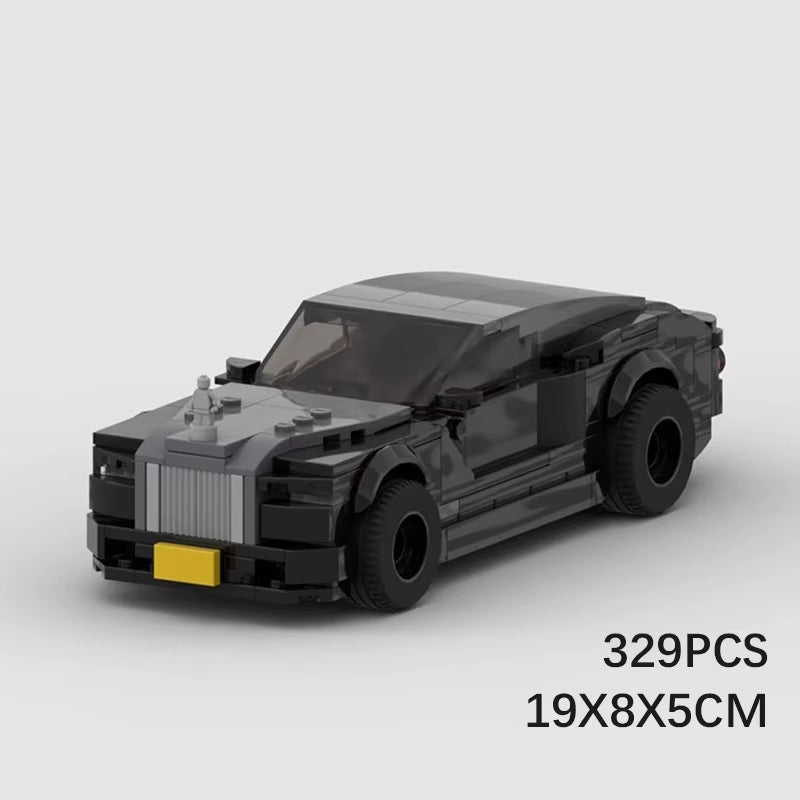 MOC Phantom Racing Car Speed Champion Racer Building Blocks Brick Creative Garage Toys for Boys Gifts