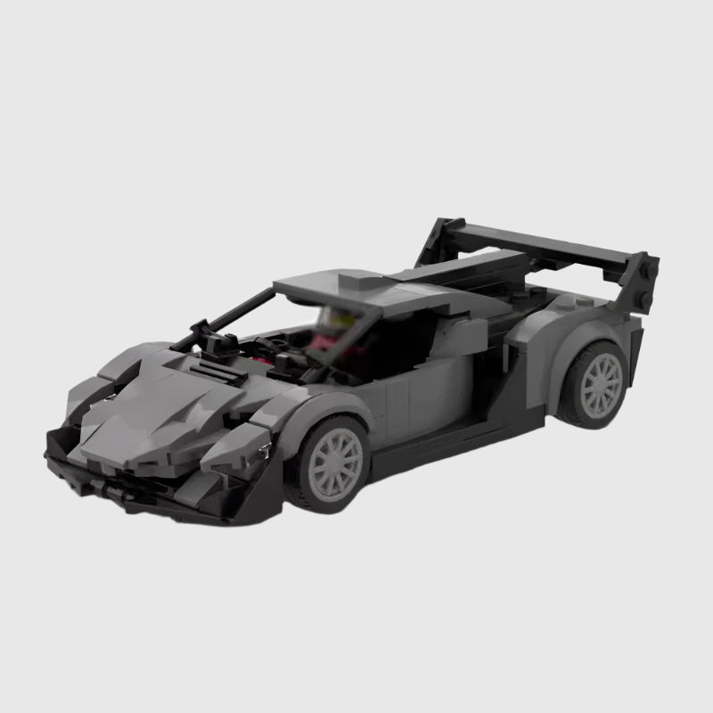MOC Bricks Lamboed Veneno Vehicle Racing Sports Car Speed Champion Racer Building Blocks Creative Garage Toys for Boys and Girls